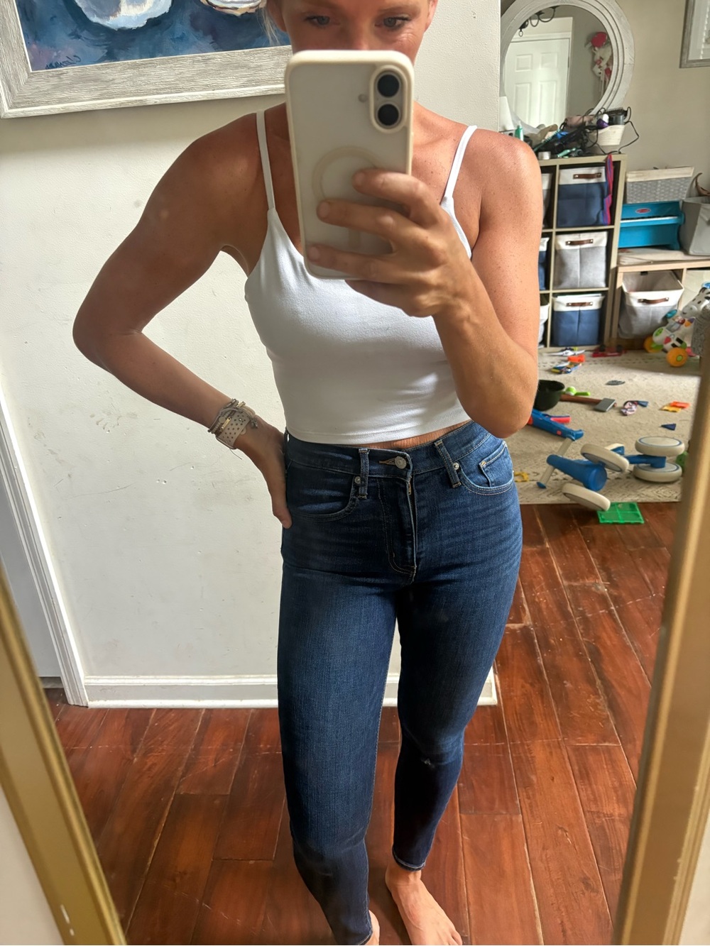 Levi's Women's High-Rise Skinny Jeans in Indigo Blue